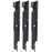 Ariens Gravely 04919100 Replacement Mower Blade Set of 3, 16.19 Inch Blades for Zoom and ZT Series Mowers