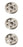 3 PK Flat Idler Pulley Fits Kubota K5559-34880 K5639-34882