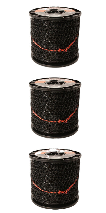 3 PK Echo 330095073 .095" Black Diamond Trimmer Line Spool 885' Square Twisted