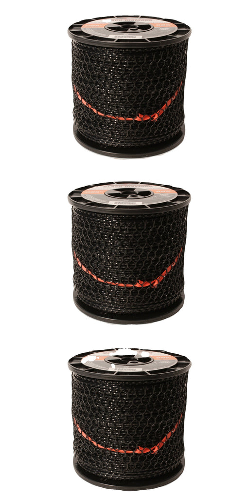 3 PK Echo 330095073 .095" Black Diamond Trimmer Line Spool 885' Square Twisted