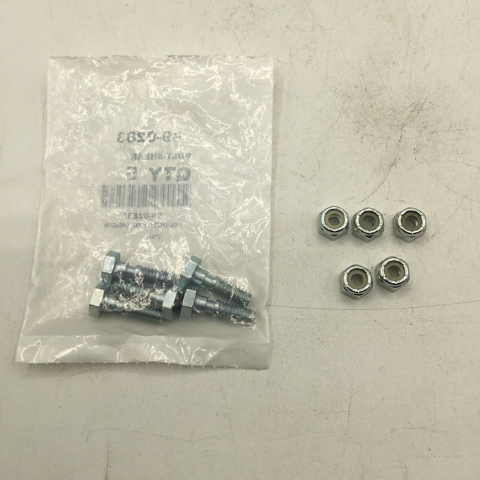 5 New OEM Exmark Navigator Blade Shear Bolts & Nuts 99-0283 CD42CD NV640 NVS730