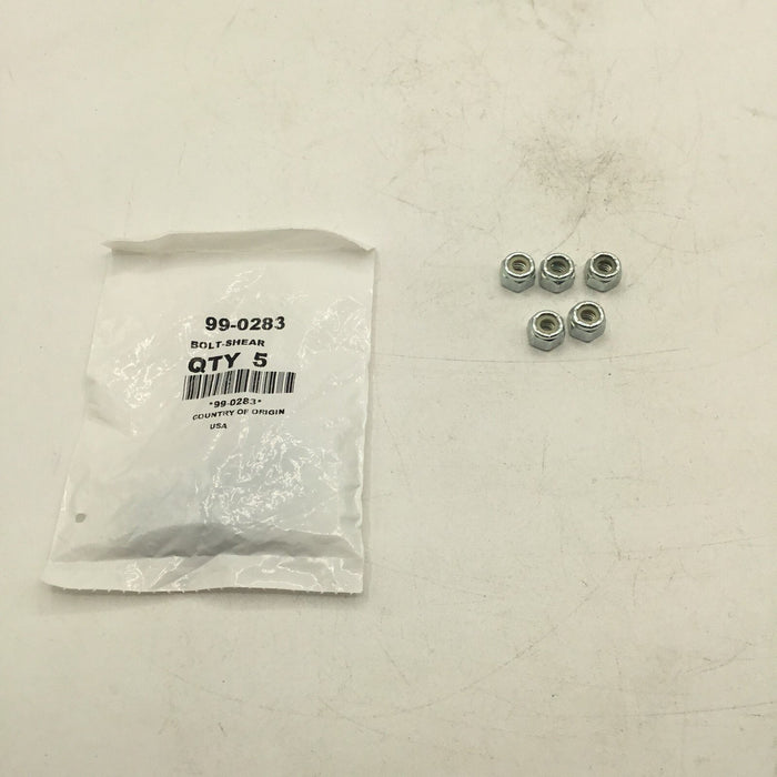 5 New OEM Exmark Navigator Blade Shear Bolts & Nuts 99-0283 CD42CD NV640 NVS730