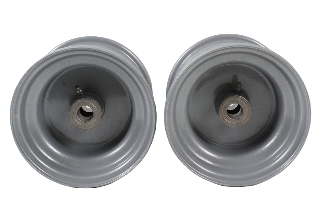 2 Pk OEM Husqvarna 532106732 6" Front Silver Rim Assembly Fits Poulan Craftsman