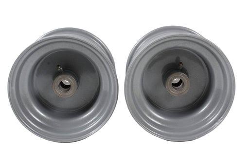 2 Pk OEM Husqvarna 532106732 6" Front Silver Rim Assembly Fits Poulan Craftsman