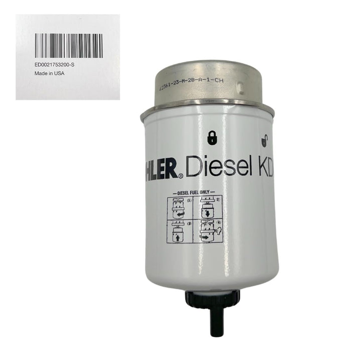 6 PK Genuine Kohler ED0021753200-S Fuel Filter Element Lombardini Diesel KDI