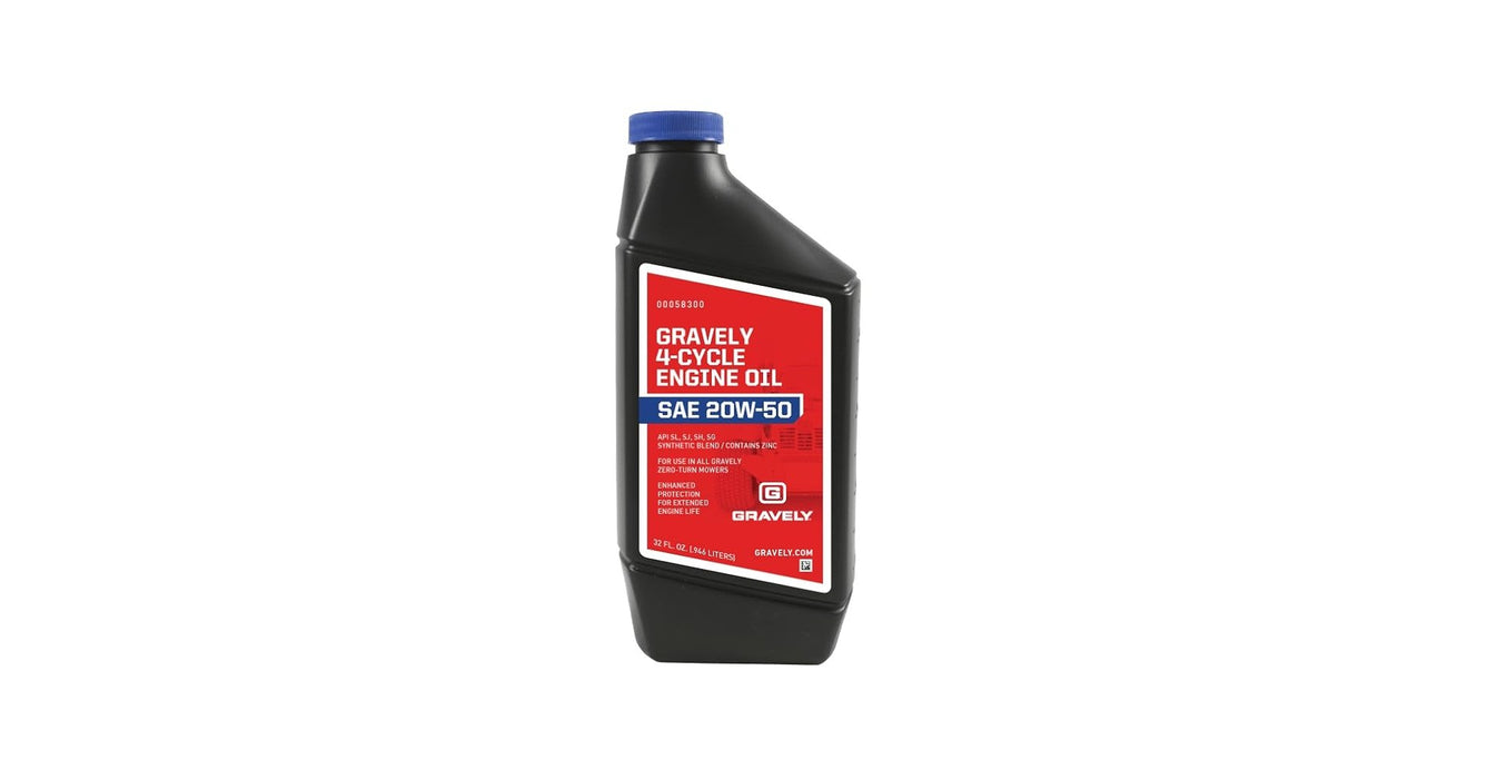 6PK Genuine Gravely SAE 20W50 Engine Oil 1-QT OEM 00058300