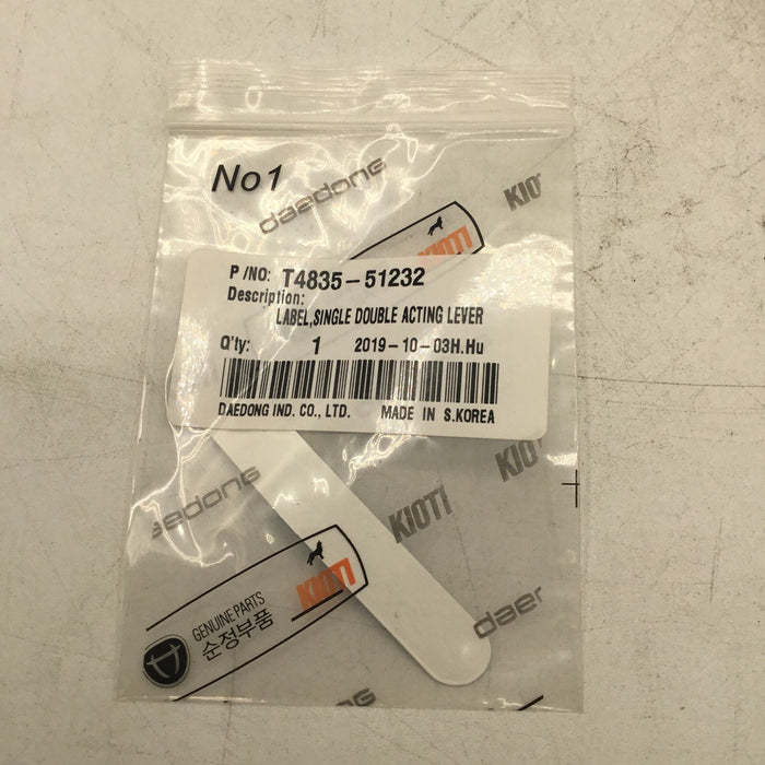 New OEM Kioti Second Remote Hydraulic Valve Detent For DK Cab Tractors DK4210SEH
