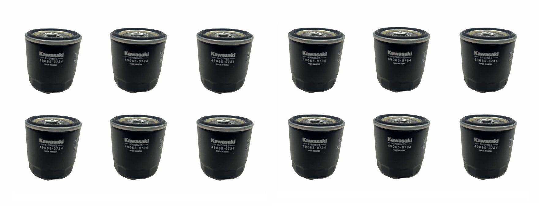 12 Pack Genuine Kawasaki 49065-0734 Oil Filter For 49065-0724 49065-7010 OEM