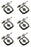 6 PK Genuine Echo 90152Y Tune-Up Kit PE265 GT200 SRM210 SRM211 SRM225 SRM230