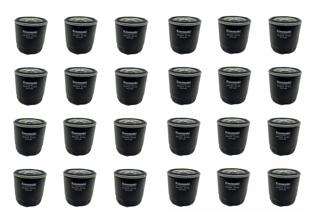 24 Pack Genuine Kawasaki 49065-0734 Oil Filter For 49065-0724 49065-7010 OEM