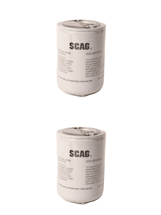 2PK OEM Scag 48758 Hydraulic Transmission Filter Fits Most Scag Zero Turns