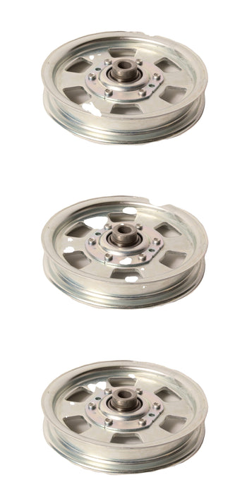 3 PK Flat Idler Pulley Fits Kubota K5559-34880 K5639-34882