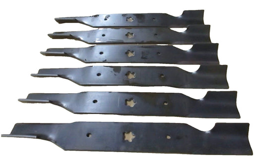 Husqvarna 6 Pack Genuine 532187256 Mower Blades Fits 54" Sears 187256 AYP Poulan
