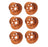 6 PK Genuine Scag 481851 12" 4 Lug Powder Coated Gold Wheel Rim 24-x12.00-12