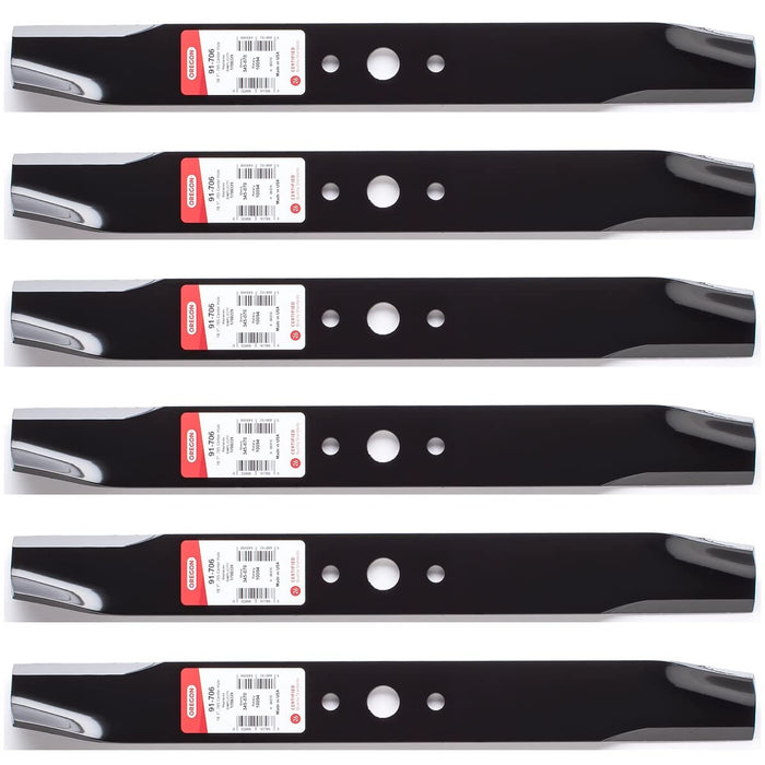Oregon 6 Pack 91-706 Mower Blade for Simplicity 1708229 50"