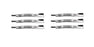 Rotary 6 Pack Blades Fits Bobcat Ransomes 112111-03