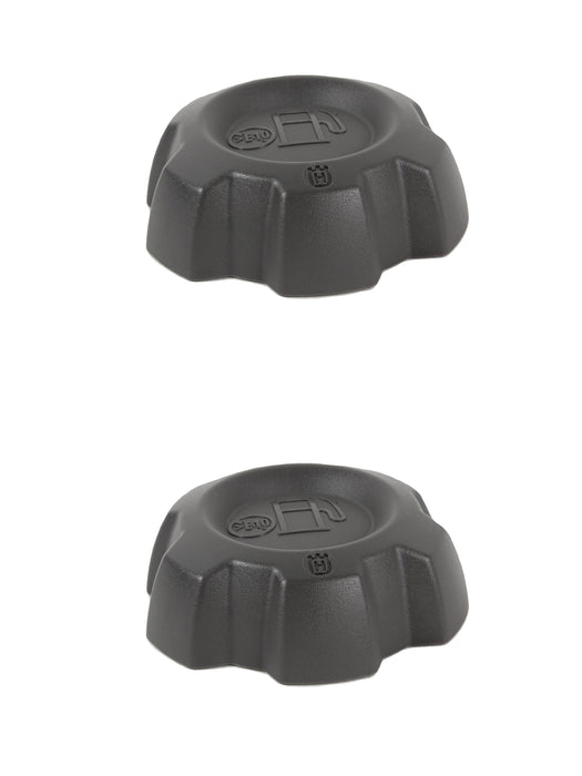 2 Pack Genuine Husqvarna 584248702 3" Grey Fuel Cap N-EPA OEM