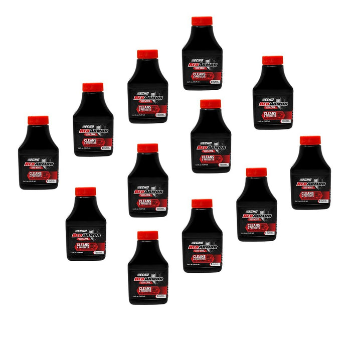 12 PK Echo 6550025 Red Armor 6.4 oz 2-Cycle Oil Blend Mix for 2-1/2 Gallons 50:1