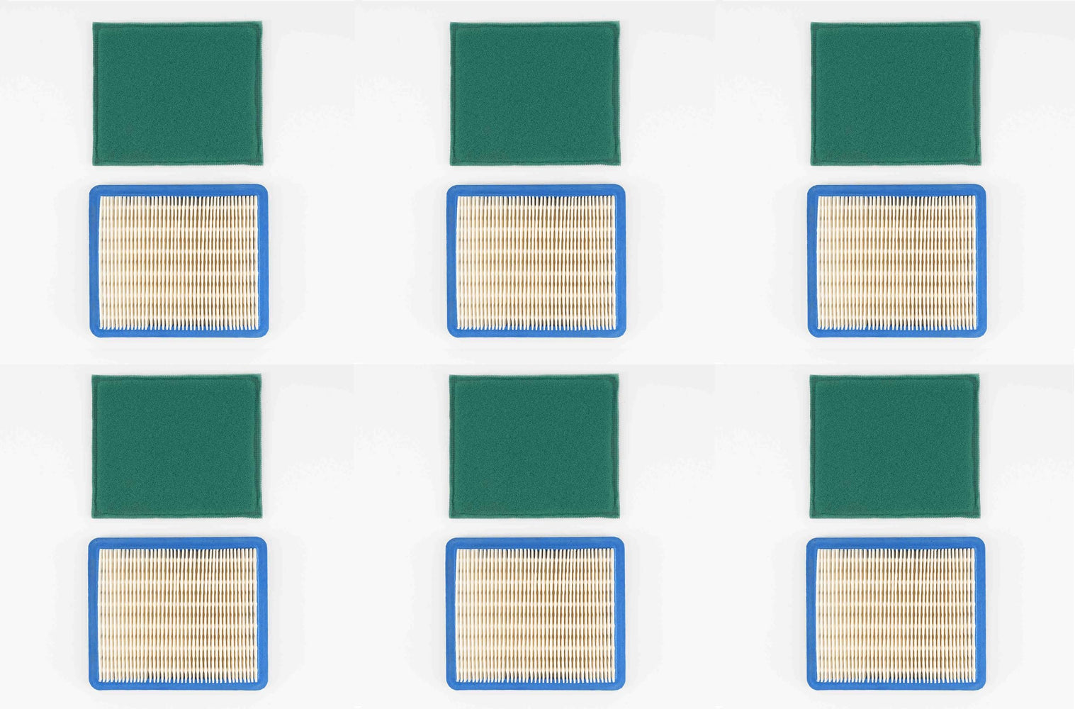6 PK Air Filter Kit For Briggs 491588s 5043K Honda 17211-ZL8-023 Craftsman 33644