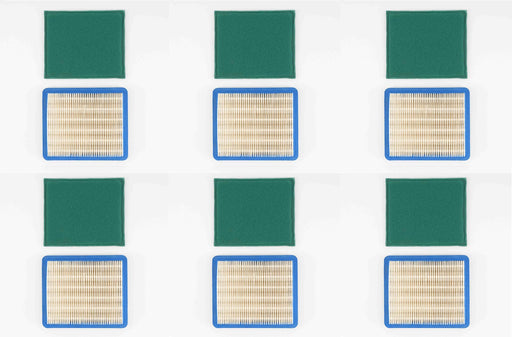 6 PK Air Filter Kit For Briggs 491588s 5043K Honda 17211-ZL8-023 Craftsman 33644