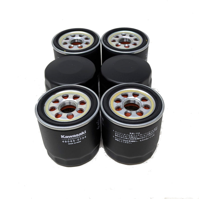 Kawasaki (6-Pack) 49065-0734 Oil Filter Fits 49065-7010, 49065-0724 OEM