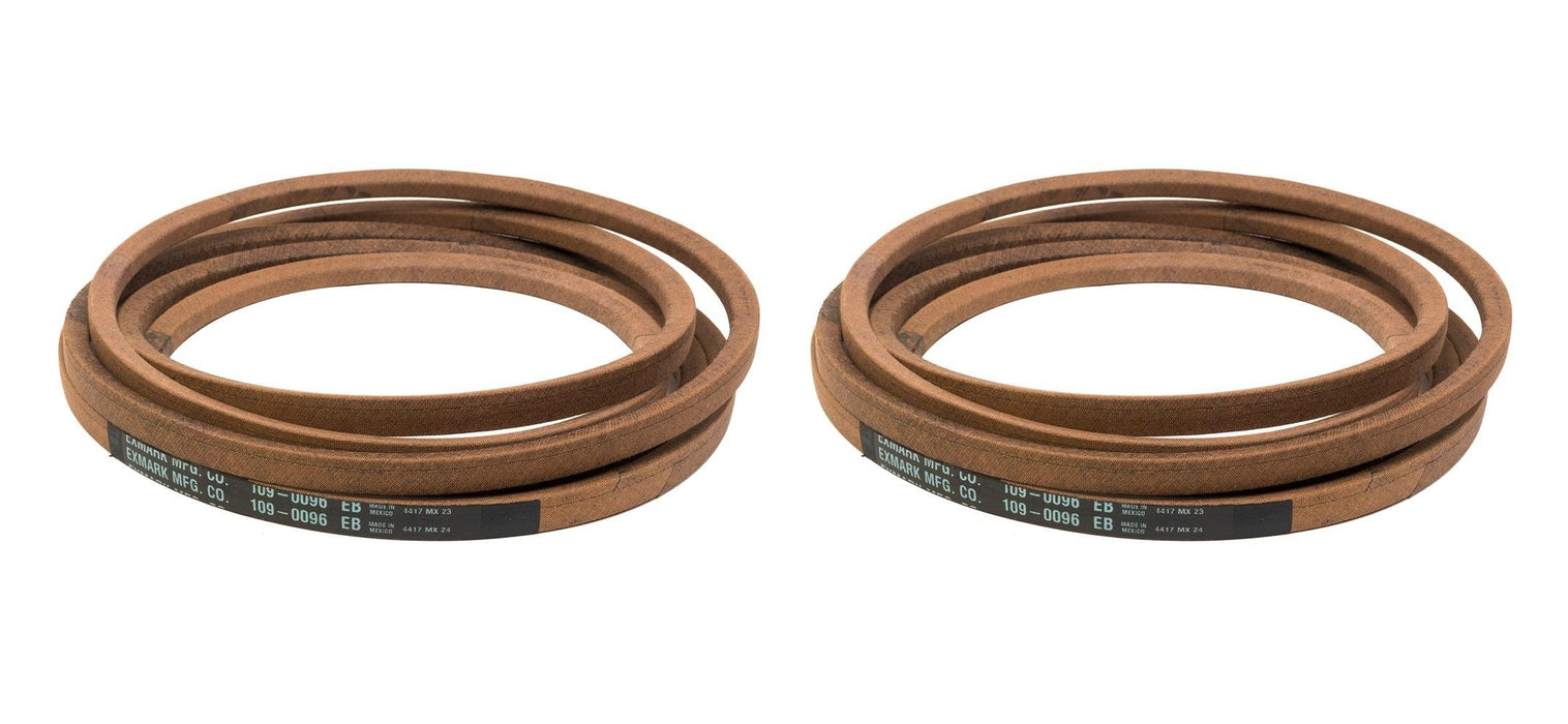 2 PK Genuine Exmark 109-0096 Belt Fits 56" Lazer Z HP LHP23KA565 LHP27KC565 OEM