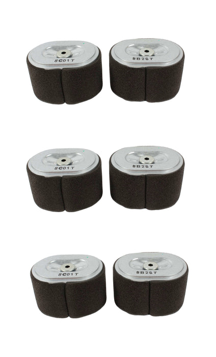 6 Pack Genuine Honda 17210-Z4M-821 Air Filter Fits GX120 GX140 GX160 GX200 OEM