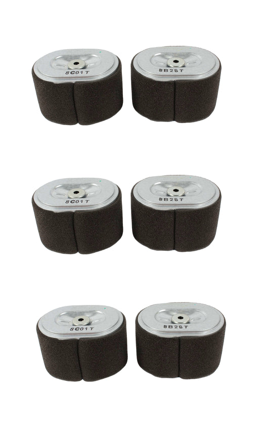 6 Pack Genuine Honda 17210-Z4M-821 Air Filter Fits GX120 GX140 GX160 GX200 OEM