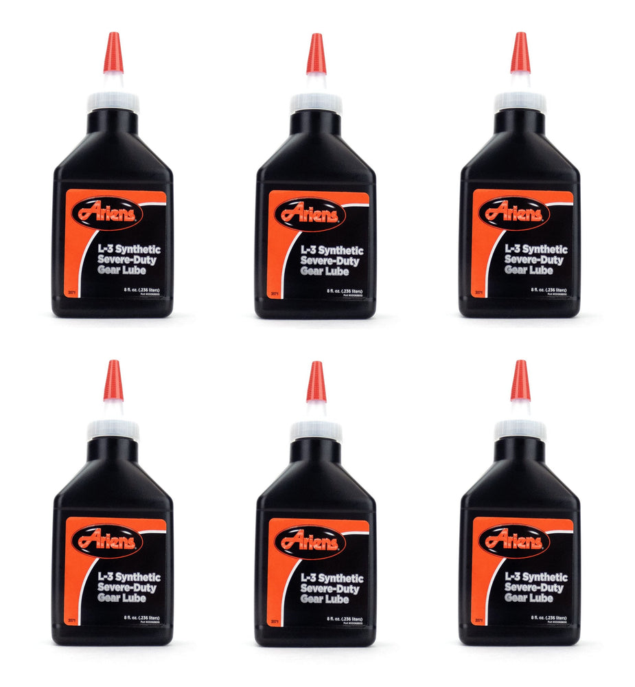 6 PK Genuine Ariens 00068800 L3 Synthetic Gear Lube 8 oz Bottle Snow Blower