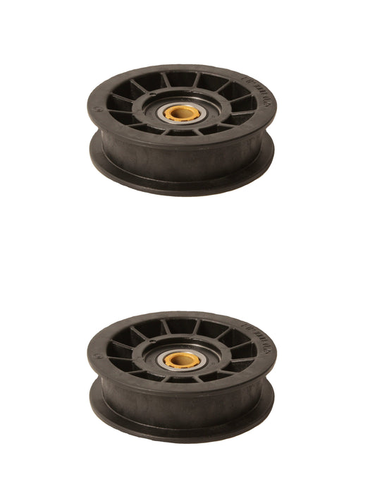 2 PK Flat Idler Pulley For John Deere AM115459 LX172 LX178 LX277 LX288 Z225 Z245