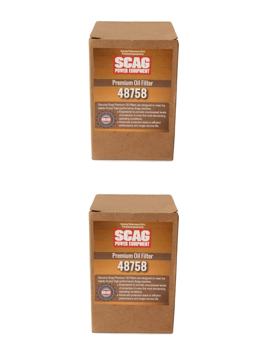 2PK OEM Scag 48758 Hydraulic Transmission Filter Fits Most Scag Zero Turns
