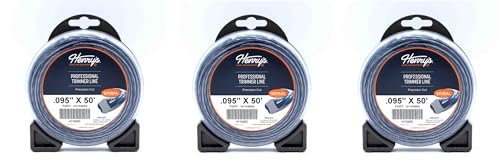 3 PK Henry's H1104002 .095" 50' Spiral Pro Trimmer Line Twin-Layer Co-Extrusion