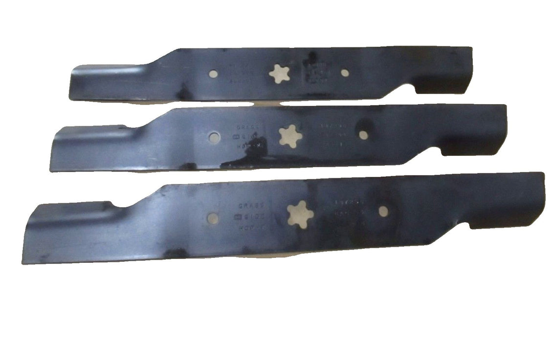 3 Pack Genuine Husqvarna 532187256 Mower Blades Fits 54" Sears 187256 AYP Poulan