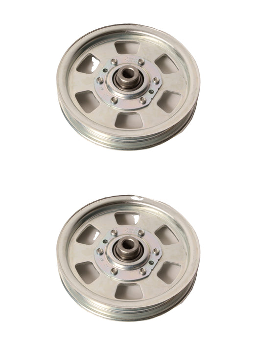 2 PK Flat Idler Pulley Fits Kubota K5559-34880 K5639-34882