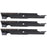 Ariens Gravely 04919100 Replacement Mower Blade Set of 3, 16.19 Inch Blades for Zoom and ZT Series Mowers