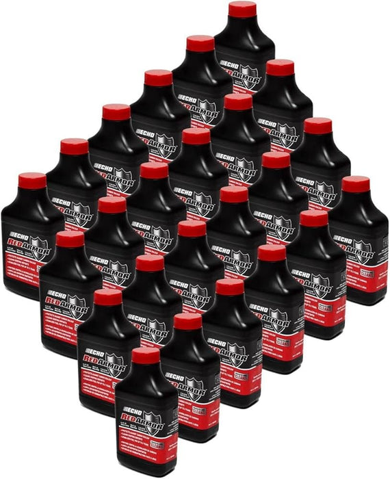 24 PK Echo 6550025 Red Armor 6.4 oz 2-Cycle Oil Blend Mix for 2-1/2 Gallons 50:1