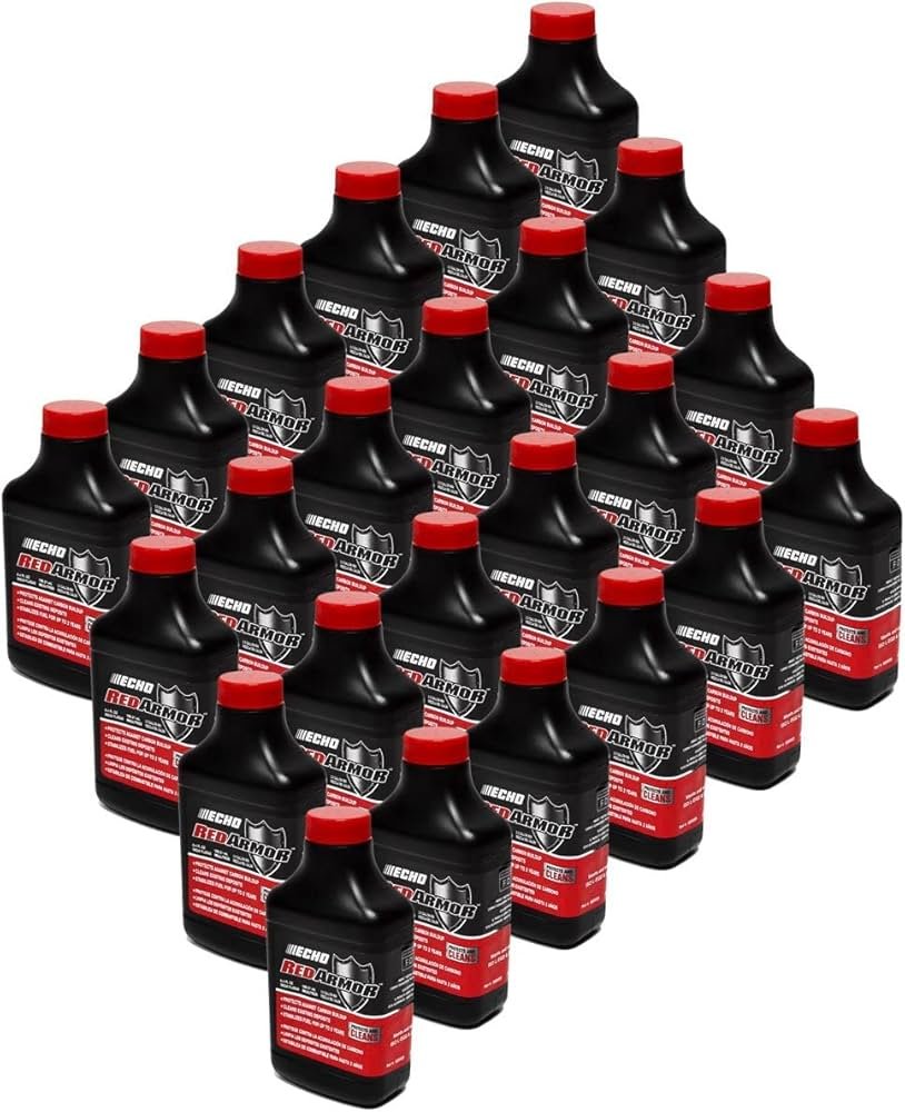 24 PK Echo 6550025 Red Armor 6.4 oz 2-Cycle Oil Blend Mix for 2-1/2 Gallons 50:1