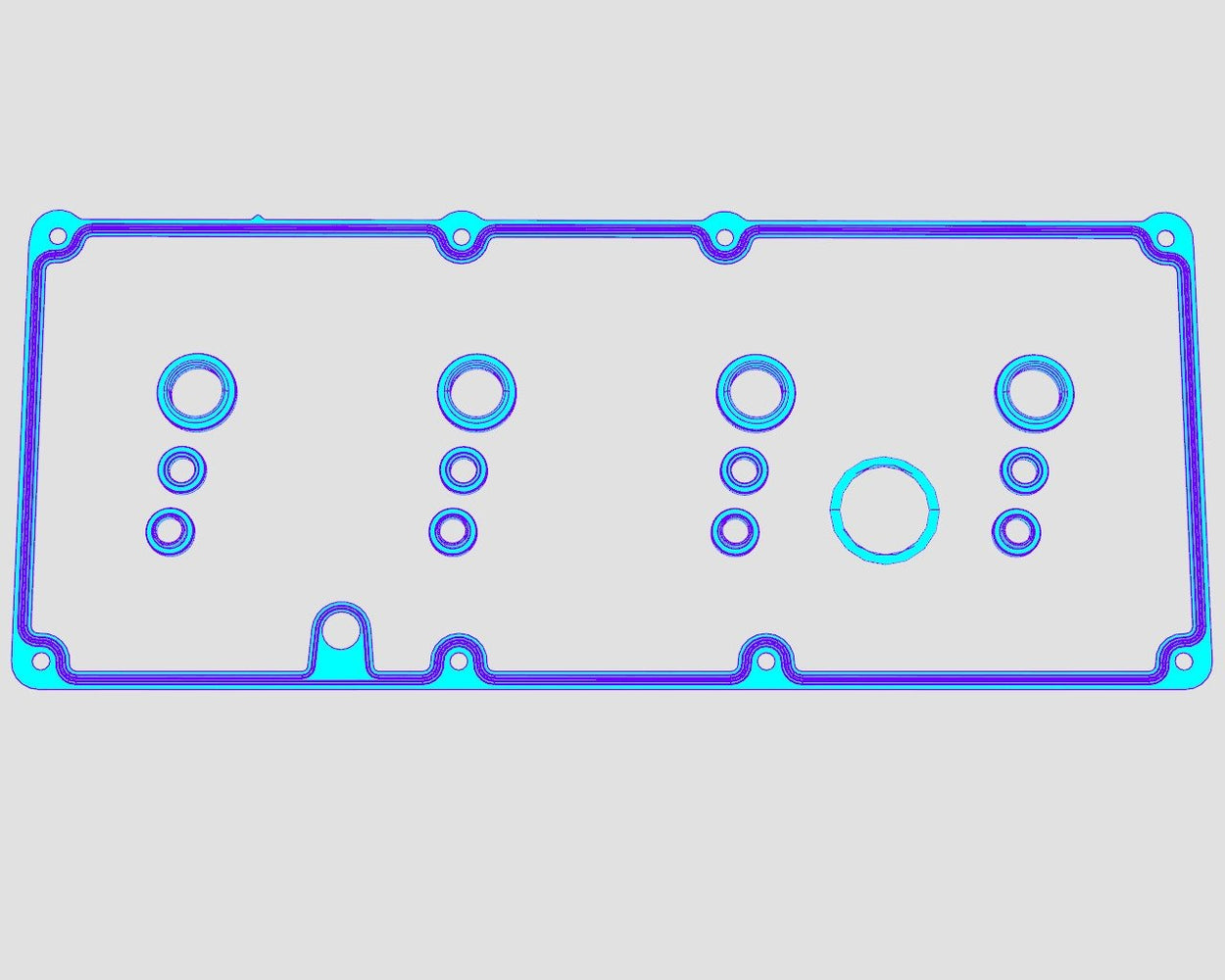 Genuine Kohler ED0082051350-S Head Cover Gasket Set Lombardini Diesel 2504 TCR