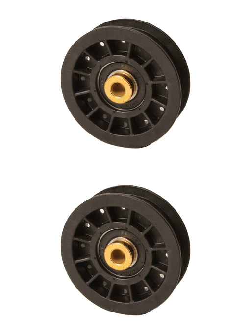 2 PK Flat Idler Pulley For John Deere AM115459 LX172 LX178 LX277 LX288 Z225 Z245