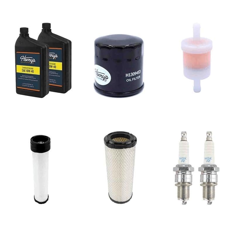 Henry's Maintenance Kit Fits Kawasaki 99969-6529 FX921V FX1000V 10W40