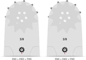 Oregon 2 PK Genuine 208RNDD009 20" PowerCut Guide Bar 3/8" .058" 72DL D009