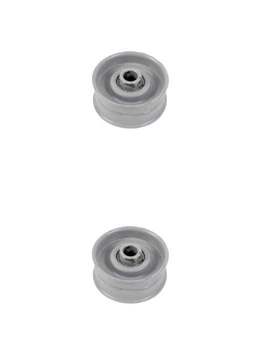 2 Pack Flat Idler Pulley For MTD 956-0199 Toro 7-0056 956034 Snapper 1716615SM