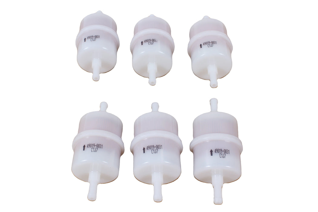 6 Pack Genuine Kawasaki 49019-0031 Fuel Filter Fits 730V 850V EFI Engines