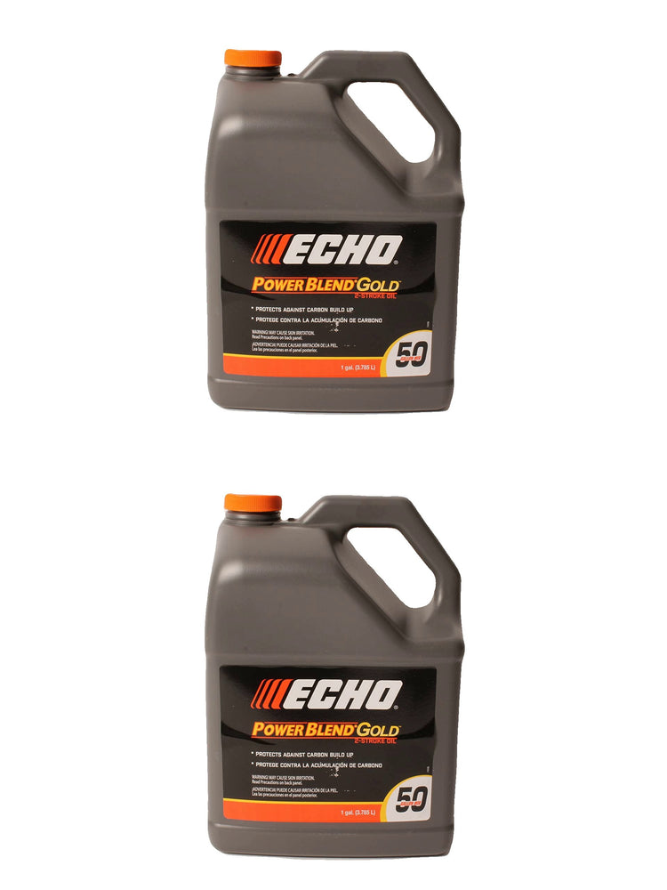 2 PK Echo 6450050G PowerBlend Gold 1 Gallon 2-Cycle 2-Stroke Oil Blend Mix 50:1