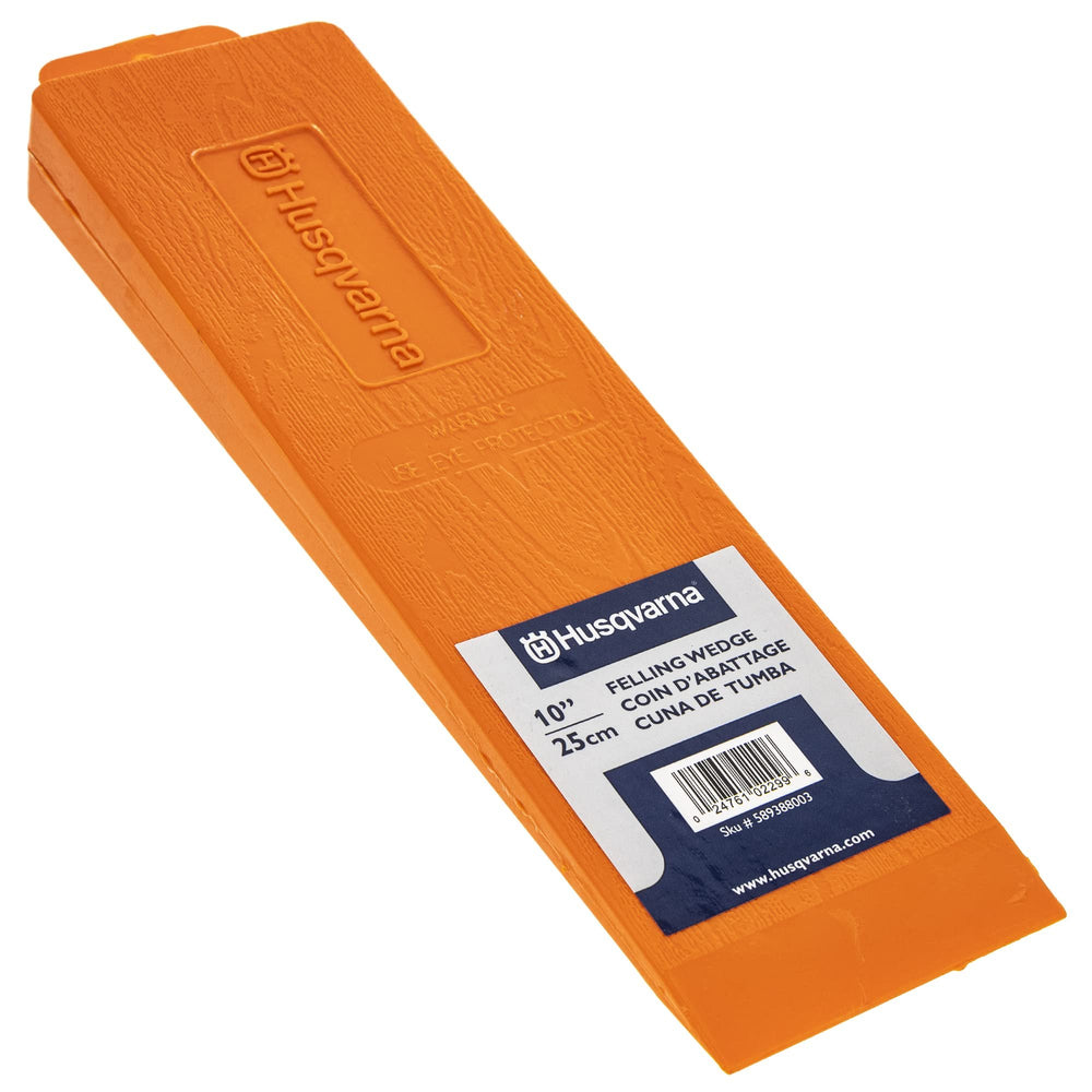 Husqvarna 589388003 10" Hi-Impact Heavy Duty Plastic Felling Wedge with Tab