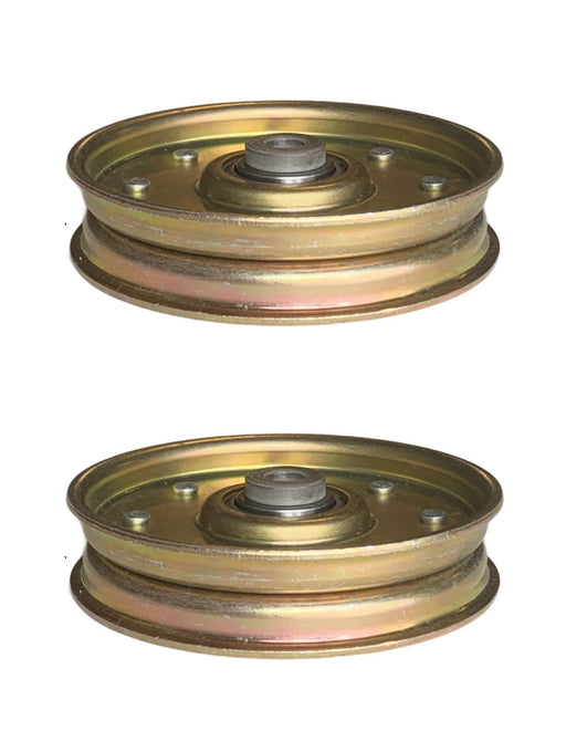 2 PK Genuine Scag 483214 Idler Pulley 4" OD Turf Tiger Cat V-Ride II OEM