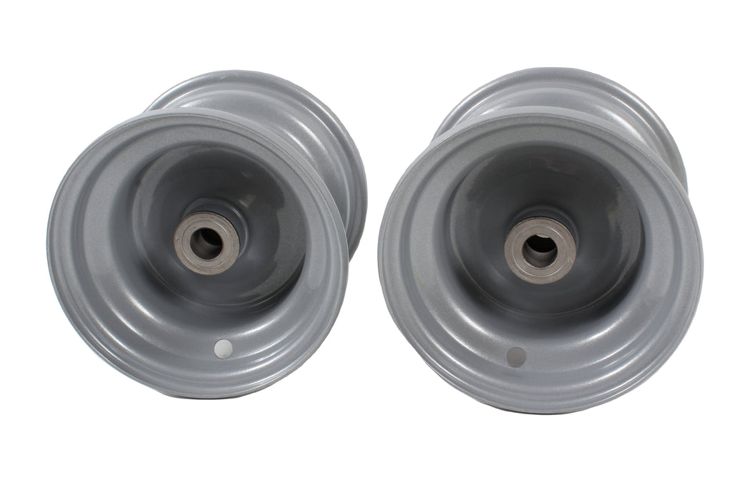 2 Pk OEM Husqvarna 532106732 6" Front Silver Rim Assembly Fits Poulan Craftsman