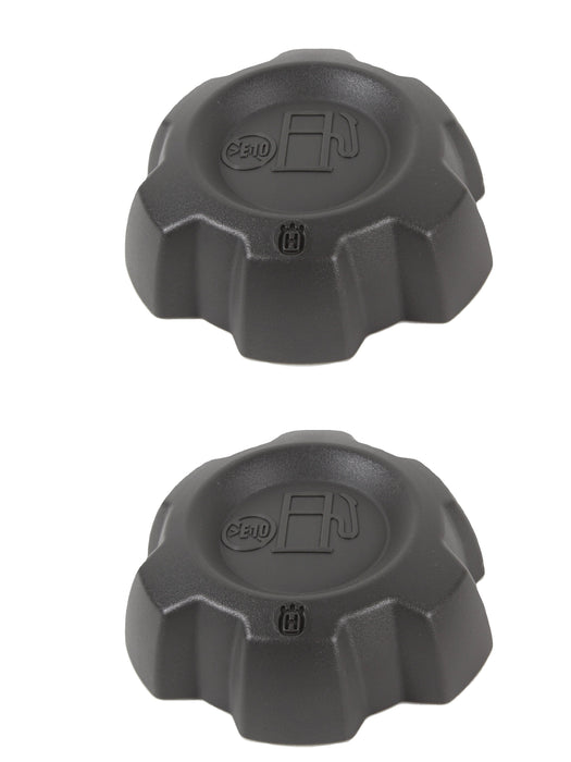 2 Pack Genuine Husqvarna 584248702 3" Grey Fuel Cap N-EPA OEM