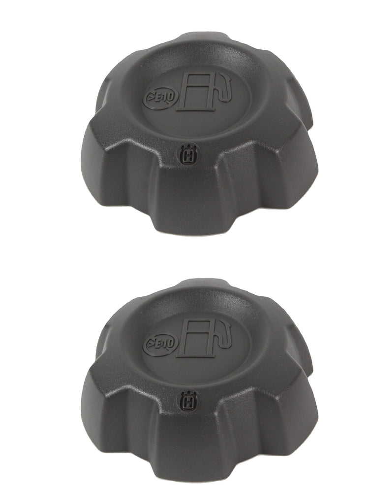 2 Pack Genuine Husqvarna 584248702 3" Grey Fuel Cap N-EPA OEM