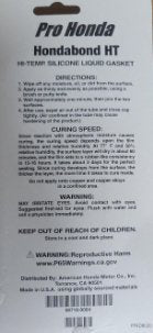 Hondabond High-Temp Silicone Liquid Gasket 1.9 fl oz